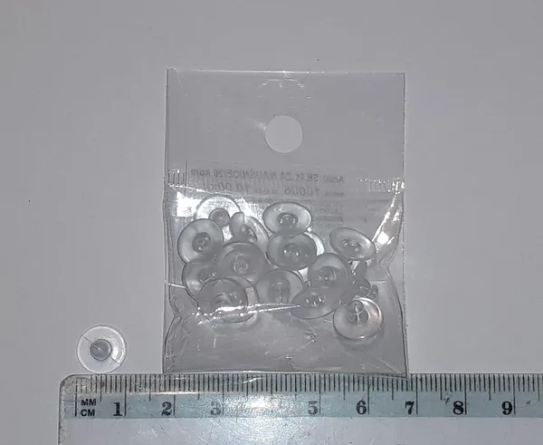 Silikoni za naušnice 1 cm, 20 kom