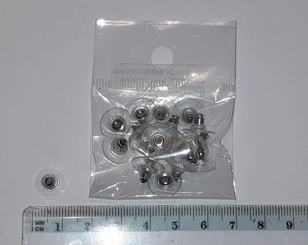 Silikoni za naušnice 1 cm, 20 kom