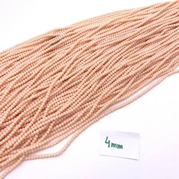 Staklena niska perla 4 mm